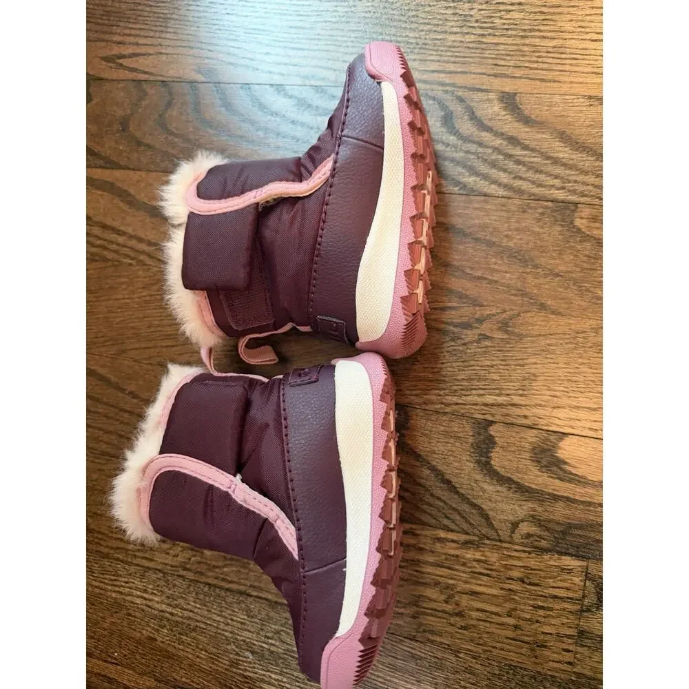 Sorel Kids Whitney II Plus Bootie Purple Pink Waterproof Insulated Toddler 4 NEW